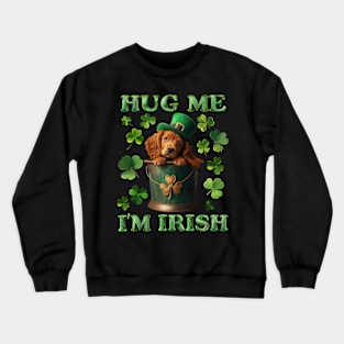 St. Patrick’s Day Irish setter puppy Crewneck Sweatshirt